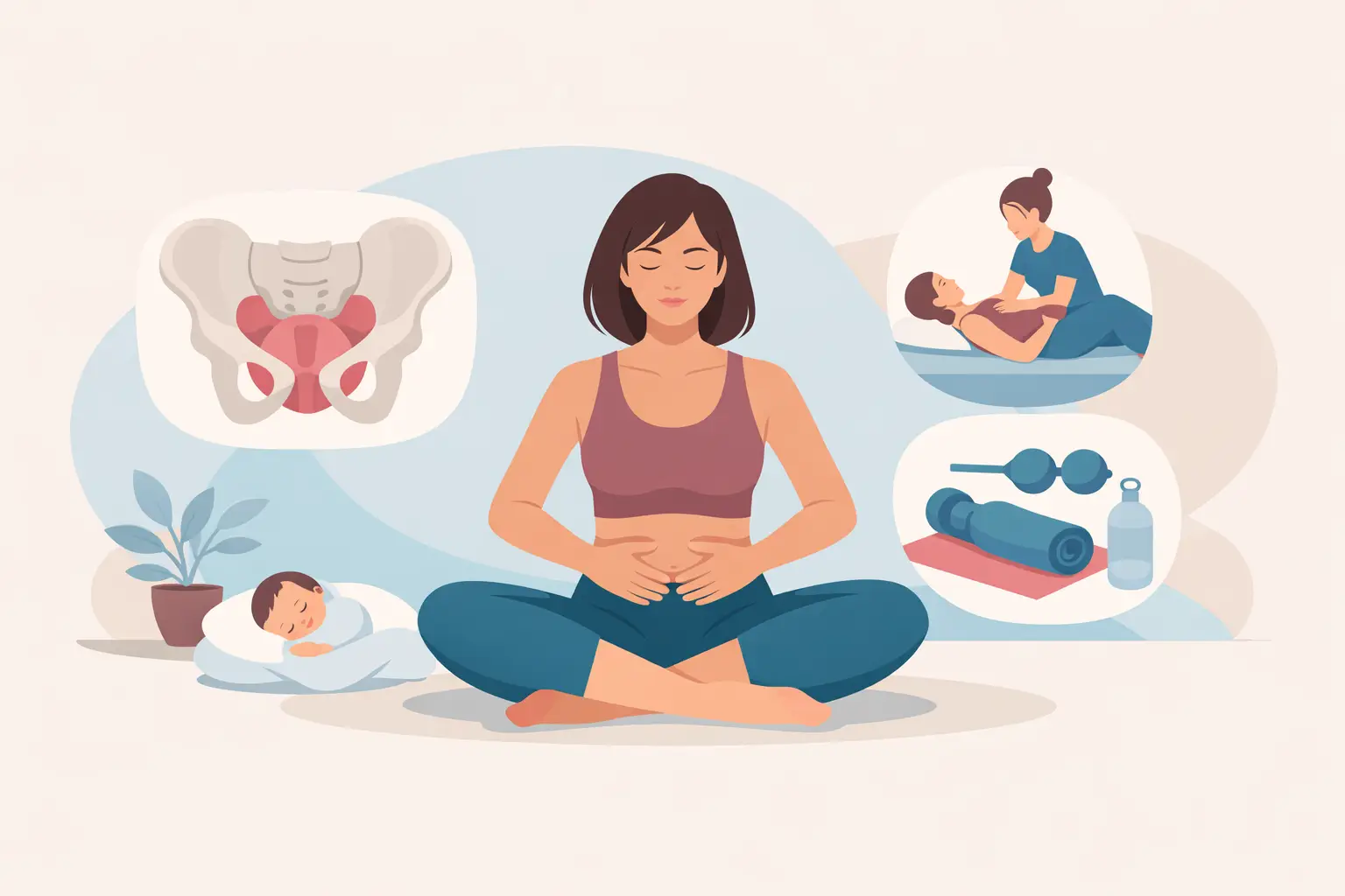 Pelvic Floor Therapy Postpartum: What Helps