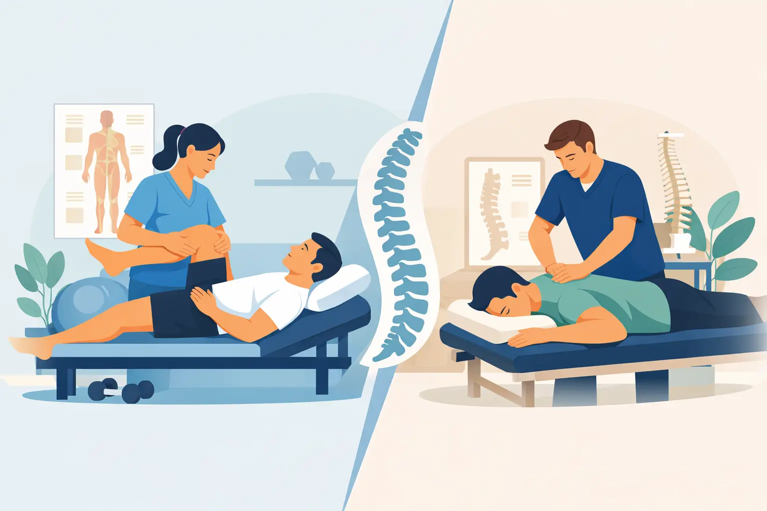 Physiotherapy vs Chiropractic Care Explained